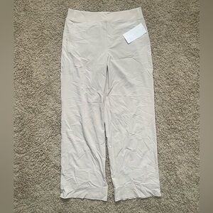 Athleta 10 (M MEDIUM) Brooklyn Heights High Rise Wide Trouser, Abalone Pants